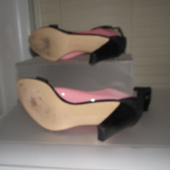 Coup d’Etat Black Suede Ankle Strap Heels Size 9 Made in Spain - Picture 5 of 5